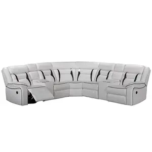 Thông minh recliners 8 điểm massage sưởi ấm sang trọng ngồi có thể ngả sofa điện nâng ngả Salon ghế