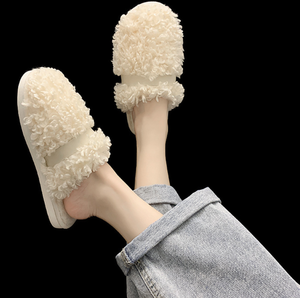 Sandali Primaverili da Donna all'Ingrosso, Nuovo Design alla Moda, Ciabatte da Interno con Pelliccia, Graziose Pantofole da Casa - Product Image 1
