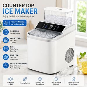 Electric Portable Countertop <b>Ice</b> Maker <b>Machine</b> 16KG/24H Fast <b>Ice</b> <b>Making</b> with 1.5L Water Tank Auto Cleaning <b>for</b> <b>Home</b> Kitchen - Product Image 4