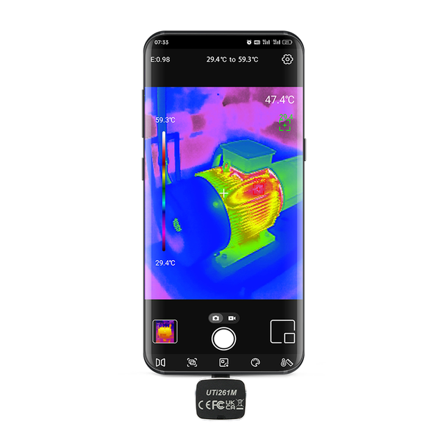 UNI-T UTi261M Thermal Imager for Android Phone Thermographic PCB Circuit Failure Floor Heating Test Thermal Camera 256X192