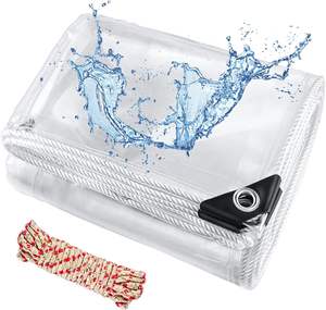 Bâche imperméable faite <span class=keywords><strong>sur</strong></span> commande de PVC blanc transparent imperméable pour le jardin de <span class=keywords><strong>terrasse</strong></span> - Product Image 3