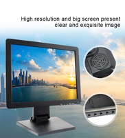 Moniteur d'ordinateur tactile capacitif industriel de 15 pouces 4:3 avec interface USB, affichage intégré 10 points
