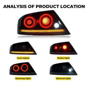 <span class=keywords><strong>ไฟ</strong></span><span class=keywords><strong>ท้าย</strong></span> LED RGB สำหรับรถยนต์มิตซูบิชิ แลนเซอร์ อีโวลูชั่น <span class=keywords><strong>EX</strong></span>/EVO JDM ปี 2001-2007 อะไหล่กันชนหลังใหม่ 12V 6000K เลนส์สีรมควัน รุ่นที่ 7 และ 9 - Product Image 3