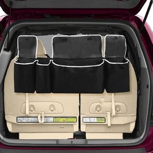 Organizador de Maletero de Coche de Tela Oxford 2025, Caja de Almacenamiento para Auto de Gran Capacidad, Bolsillos Prácticos para Comestibles, Plegable para el Asiento Trasero - Product Image 4