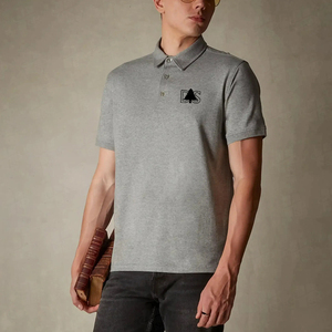 Polo d'affaires pour homme, coupe ample, en coton 100% respirant, broderie personnalisée de haute qualité, été - Product Image 2