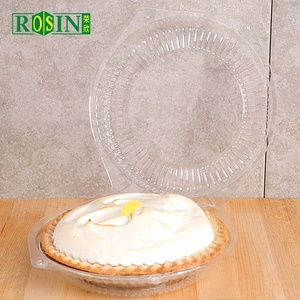 Bán buôn 8 9 10 inch Nhựa rõ ràng Vòng vỏ sò bánh pizza Bánh hộp bản lề container thực phẩm cho nướng - Product Image 2
