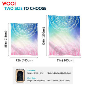 เสื่อโยคะ WOQI หนา 6 มม. พับได้ กันลื่น ซับแรงกระแทก สำหรับออกกำลังกายที่บ้าน ใช้ในร่ม เหมาะสำหรับทุกเพศทุกวัย ลายดอกไม้ - Product Image 5