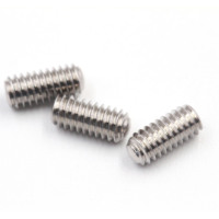 Acier inoxydable 18-8 SS 304 316 316L A2 70 80 A4 70 80 Pointe plate à six pans creux DIN913 # 4-40 # 6-32 # Jeu de vis à tête fraisée 8-32