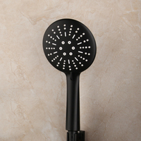 Système de douche et de bain en acier inoxydable poli pour hôtel avec barre coulissante réglable eau chaude/froide, pommeau de douche mural à jet doux et douchette à main