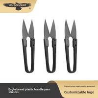 Ciseaux à fil en U, coupe-fils tranchants, petits, pour point de croix, usage domestique, vêtements, ligne de pêche, noir, gris