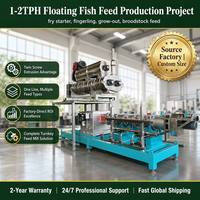 Extrudeuse à double vis SLG95 pour la fabrication d'aliments pour poissons, machine à granulés flottants expansés 1TPH, équipement de traitement aquatique, usine chinoise