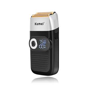 Kemei KM-2026 <span class=keywords><strong>professionnel</strong></span> 2-en-1 <span class=keywords><strong>tête</strong></span> <span class=keywords><strong>chauve</strong></span> tondeuse outil de toilettage feuille <span class=keywords><strong>rasoir</strong></span> <span class=keywords><strong>rasoir</strong></span> électrique sans fil avec affichage LED - Product Image 2