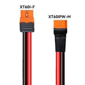 공장 직판 XT60i 암-수 어댑터 연장 케이블 12AWG 300V 주석 도금 구리선, 태양광 휴대용 발전소용 - Product Image 2