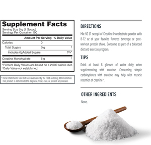 Nutrición deportiva Pure Micronized Creatine Monohydrate Powder Premium Pre-<span class=keywords><strong>Workout</strong></span> Post-<span class=keywords><strong>Workout</strong></span> 5g Sirviendo Alivio del estrés Adultos - Product Image 5