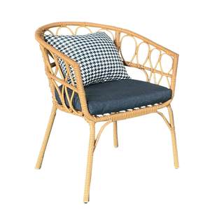 Table et chaise en rotin de style nordique, ensemble de 4 pièces pour parc extérieur - Product Image 4