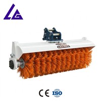 Brosse de balayeuse hydraulique pour excavatrice pour le nettoyage des surfaces en asphalte et en béton, largeur de travail optionnelle de 1500 mm, OEM