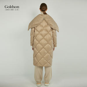 Korean Fashion Outwear Fancy Zipper Hood White Duck Down <strong>Coat</strong> for Women - Product Image 6