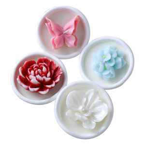 Elegant 3D Flower Butterfly Gypsum Cup Aroma <b>Candle</b> Handmade Soy Wax Household Decor Souvenir <b>Gift</b> - Product Image 2
