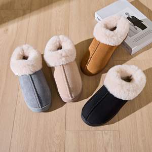 Vente directe en gros de bottes de neige à semelle épaisse en PVC, doublure en fourrure, chaussures en coton à porter à l'extérieur, best-seller d'usine - Product Image 1