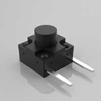 Interrupteur Tactile Étanche en Plastique 12V de Haute Qualité 6x6 Bouton Poussoir Coulissant 2P pour Jouet