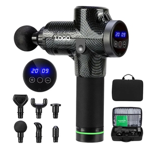 <span class=keywords><strong>Mini</strong></span> Pistola de Masaje Silenciosa con 6 Cabezales, Adaptador Terapéutico, Calor, Percusión de Tejido Profundo, Vibrador Silencioso para Aplicación Corporal - Product Image 1
