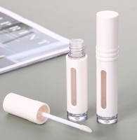 Tube d'emballage personnalisé pour gloss à lèvres en ABS avec bouchon à vis et applicateur |   Contenant cosmétique OEM