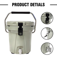 Seau à glace rotomoulé haute performance pour boissons, distributeur d'eau de 1 gallon, refroidisseur pour fête
