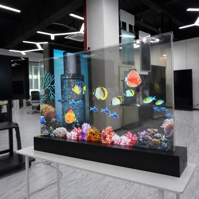 Transparent OLED Display Screen Alternative to LED Transparent Film Screen for Glass Window Advertising
