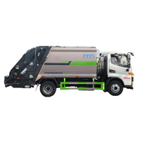 Camion compacteur de déchets JAC 7,5 m³ 4x2, transmission manuelle, moteur diesel, pompe, petit camion de collecte de déchets, Euro 3