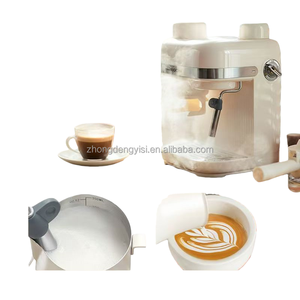 Cafetera Espresso Semiautomática Italiana - Cafetera Doméstica Inteligente de 19 Bares con Molinillo Integrado y Vaporizador de Leche - Product Image 3