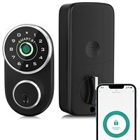 Cerradura Inteligente para Puerta de Dormitorio con Huella Digital y Contraseña, Sin Llave, de Alta Calidad y Personalizable, con Sistema Tuya