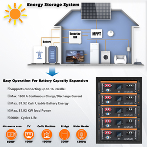 Batterie au lithium Lifepo4 rechargeable Cloud Energy 48v 100Ah pour le stockage domestique, les systèmes solaires - Product Image 5