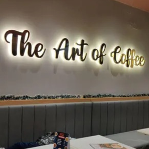 ตัวอักษรโลหะเรืองแสงสำหรับล็อบบี้แกรนด์โฮเทลพร้อมโปรไฟล์ 3 มิติขนาดใหญ่และการชุบไทเทเนียม - Product Image 4