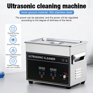 Laboratório 120W Ultrasonic Cleaning Machine Jóias e Óculos Equipamento Limpeza Embarcação Máquina - Product Image 5