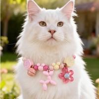Collier pour chien et chat à motif floral, accessoire mignon pour animaux de compagnie, idéal pour la promenade quotidienne et les fêtes pour animaux