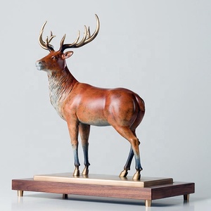<strong>Holiday</strong> gift decoration indoor bronze <strong>deer</strong> for desk - Product Image 5