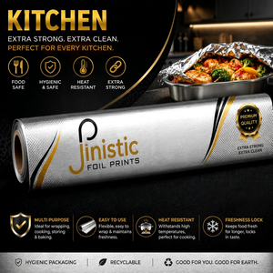 Papel de Aluminio de Grado Alimenticio para Cocina, Uso Doméstico, con Logotipo Personalizable - Product Image 4