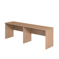 Minimalist Light Wood Twin Hotel Full Furniture Set Flat Headboard Storage Bed Wardrobe Work Desk Complete Guest Room Kit
