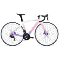Ultraleichtes 24-Gang Vollcarbon-Rennrad Aerodynamisches Rennrad Hydraulische Scheibenbremsen 700x28C Reifen Hardtail-Rahmen Aluminium