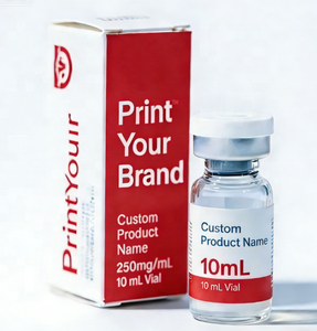 ออกแบบฉลากขวดยาแบบฟรี ขนาด 3 มล. 10 มล. 30 มล. ฉลากกาวติดขวดยา พร้อมกล่อง 1 แพ็คหรือ 2 แพ็ค พร้อมถาดพลาสติก - Product Image 2