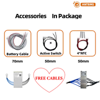 Carte de protection de batterie ANT Smart 4S 400A (pic 1000A) avec Bluetooth pour alimentations, équilibrage de batterie et contrôle MOS