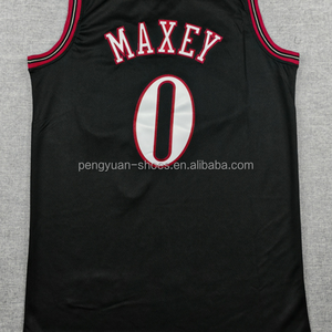 เสื้อบาสเก็ตบอลปักเย็บสีดำรุ่นคลาสสิก - Product Image 3