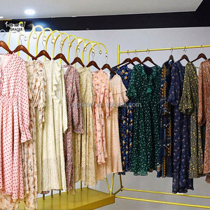 Vestidos de seda a la <span class=keywords><strong>moda</strong></span> para mujer de segunda mano Premium mezclados al por mayor casi nuevos pedidos a granel limpios con un mínimo de 45 kilogramos empaquetados - Product Image 2