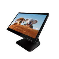 Moniteur de caisse de bureau POS 15,6 pouces TFT LCD avec écran tactile pour restaurant, kiosque, terminal en libre-service