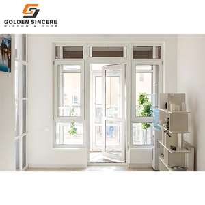 GS Customized Exterior Thermal Break Glass Revolving Aluminum <b>Swing</b> Door for Luxury Villas - Product Image 3