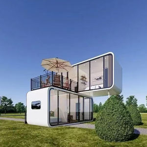 20 pies de lujo pequeño prefabricado Modular Apple House Garden Pod Apple Container Home Portable Mobile Apple Cabinas para la venta - Product Image 4