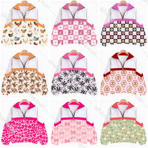 <span class=keywords><strong>Giacca</strong></span> Sportiva Leggera da <span class=keywords><strong>Donna</strong></span> con Logo Personalizzato Mezza Zip Stampa <span class=keywords><strong>Leopardata</strong></span> Camouflage Bicolore - Product Image 4