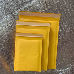 Customised Eco-Friendly Biodegradable Yellow Kraft Bubble Envelopes Courier <b>Bags</b> Reinforced Waterproof Custom <b>Packaging</b> <b>Clothing</b> - Product Image 4