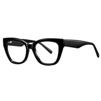 Monture de lunettes optiques Partagas en acétate souple, branches carrées à fixation par broche, charnière à ressort, anti-lumière bleue, pour femmes