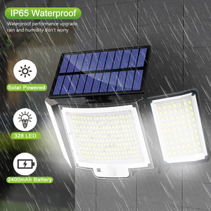 348/328 <b>LED</b> Solar <b>Light</b> Outdoor Powered Sunlight Waterproof PIR <b>Motion</b> <b>Sensor</b> Street <b>Lights</b> for Garden Path Garage Wall Lamp - Product Image 2